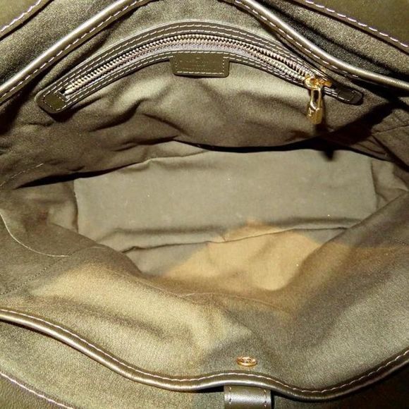 Lucile GM Mini Bag Tote Bag Monogram Canvas x Leather Khaki x Brown - Picture 5 of 7